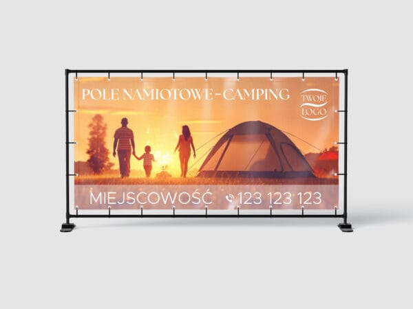 BANER REKLAMOWY - POLE NAMIOTOWE - 200X100 CM - SUPER JAKOŚĆ!