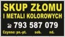 Baner Reklamowy 2 x 1 m -Skup Złomu- Baner Premium - Mocny !
