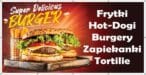 Baner Reklamowy 2 x 1 m -Frytki Zapiekanki Hamburgery - Baner Premium - Mocny !