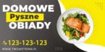 BANER PREMIUM - OBIADY DOMOWE RESTAURACJA - 200X100CM - SUPER JAKOŚĆ!