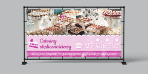 BANER PREMIUM - CATERING OKOLICZNOŚCIOWY - 200X100 CM - SUPER JAKOŚĆ!