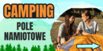 BANER REKLAMOWY - CAMPING - POLE NAMIOTOWE - 200X100 CM