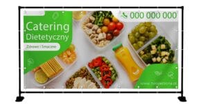 BANER PREMIUM - CATERING DIETETYCZNY - 200X100 CM - SUPER JAKOŚĆ!