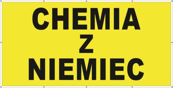 Baner Reklamowy 2 x 1 m -Chemia z NIemiec- Baner Premium - Mocny !