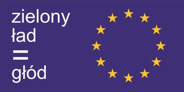 BANER PREMIUM - ZIELONY ŁAD = GŁÓD - 200X100 CM - SUPER JAKOŚĆ!