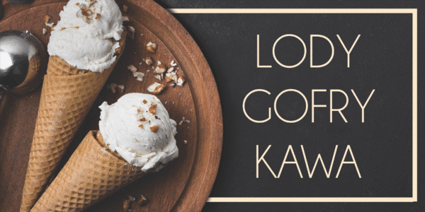BANER PREMIUM - LODY, GOFRY, KAWA - 200X100 CM - SUPER JAKOŚĆ!