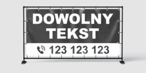 BANER REKLAMOWY - DOWOLNY TEKST - CZAR - 200X100 CM - SUPER JAKOŚĆ!