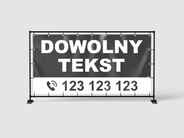 BANER REKLAMOWY - DOWOLNY TEKST - CZAR - 200X100 CM - SUPER JAKOŚĆ!