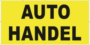Baner Reklamowy 2 x 1 m -Auto Handel - Baner Premium - Mocny !