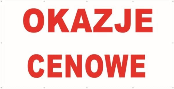 Baner Reklamowy 2 x 1 m -Okazje cenowe- Baner Premium - Mocny !