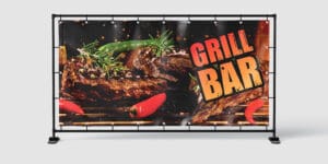 BANER REKLAMOWY - GRILL BAR CHILLI - 200X100 CM - SUPER JAKOŚĆ!