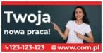 Baner Reklamowy 2 x 1 m - Zatrudnię Pracownika - Baner Premium - Mocny !