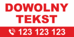 BANER REKLAMOWY - DOWOLNY TEKST - CZER - 200X100 CM - SUPER JAKOŚĆ!