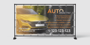 BANER REKLAMOWY - AUTO KOSMETYKA - 200X100 CM - SUPER JAKOŚĆ!