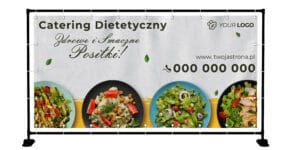 BANER PREMIUM - ZDROWE SMACZNE OBIADY - 200X100 CM - SUPER JAKOŚĆ!