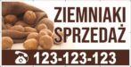 Baner Reklamowy 2 x 1 m - Sprzedaż Ziemniaków - Baner Premium - Mocny !