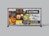 BANER REKLAMOWY - CATERING NA KAŻDĄ OKAZJĘ - 200X100 CM - SUPER JAKOŚĆ!