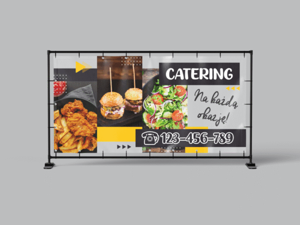 BANER REKLAMOWY - CATERING NA KAŻDĄ OKAZJĘ - 200X100 CM - SUPER JAKOŚĆ!