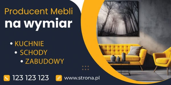 Baner Premium - Meble na Zamówienie - 2x1m - SUPER JAKOŚĆ!!