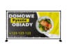 BANER PREMIUM - OBIADY DOMOWE RESTAURACJA - 200X100CM - SUPER JAKOŚĆ!