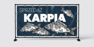 BANER PREMIUM - SPRZEDAŻ KARPIA - 200X100 CM - SUPER JAKOŚĆ!