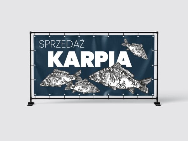 BANER PREMIUM - SPRZEDAŻ KARPIA - 200X100 CM - SUPER JAKOŚĆ!