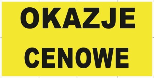 Baner Reklamowy 2 x 1 m -Okazje cenowe- Baner Premium - Mocny !