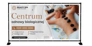 BANER PREMIUM - CENTRUM SPA ODNOWY - 200X100 CM - SUPER JAKOŚĆ!