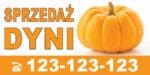 Baner Reklamowy 2 x 1 m -Sprzedaż Dyni - Baner Premium - Mocny !