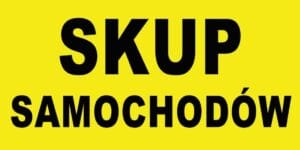 Baner Reklamowy 2 x 1 m -Skup Samochodów- Baner Premium - Mocny !