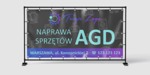BANER REKLAMOWY - NAPRAWA SPRZĘTÓW AGD - 200X100 CM - SUPER JAKOŚĆ - WZ2
