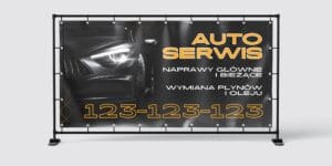 BANER PREMIUM - AUTO SERWIS WZ2 - 200X100 CM - SUPER JAKOŚĆ!